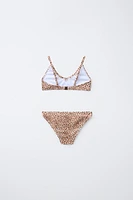 6-14 ANS/ BIKINI ANIMAL PRINT CUT OUT