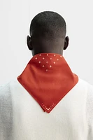 BANDANA À IMPRIMÉ GÉOMÉTRIQUE