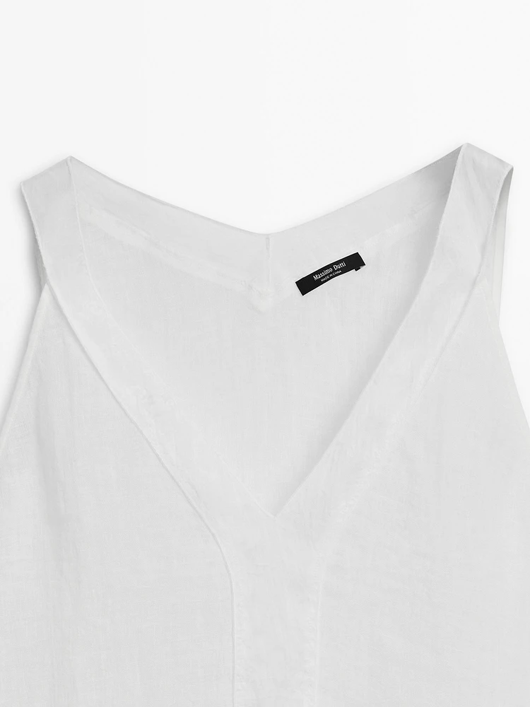 Top fluide double tissu