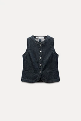 GILET Z1975 AJUSTÉ EN JEAN