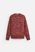 WOOL BLEND JACQUARD SWEATER