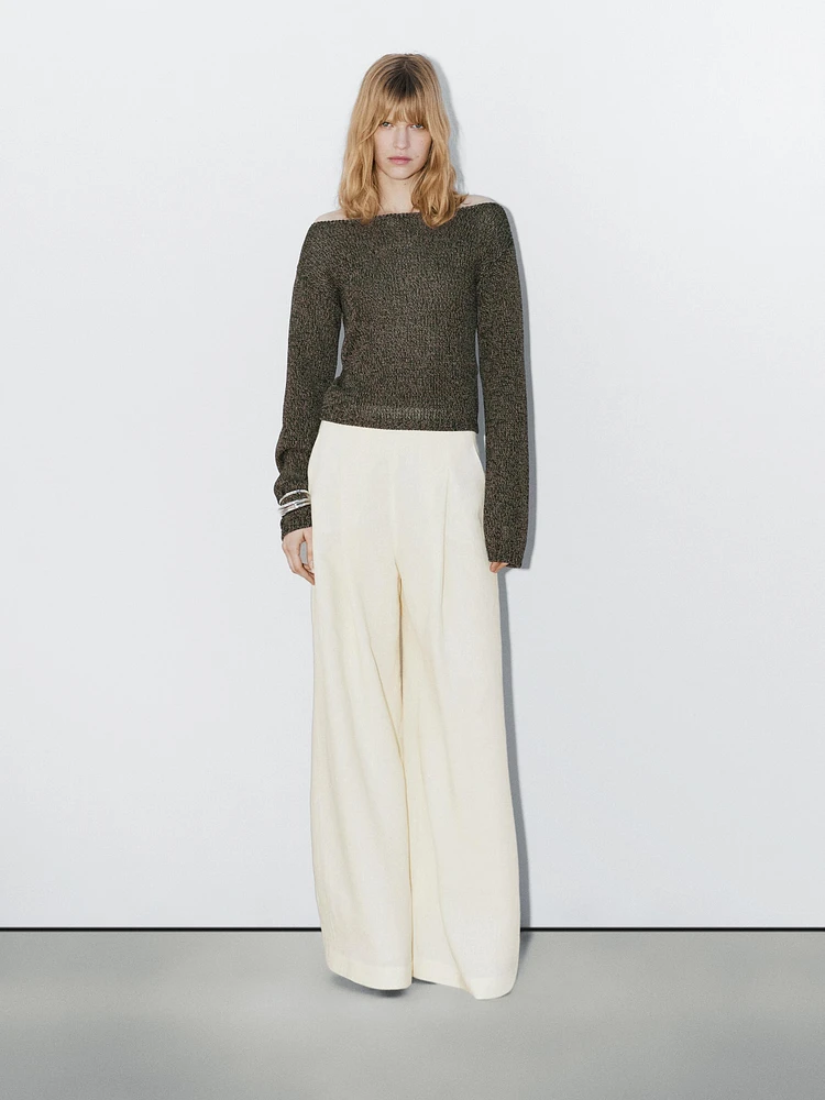 Pull en maille ajourée