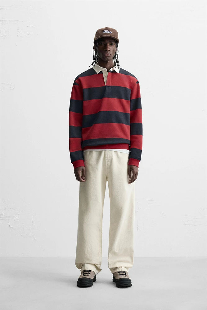 CONTRAST COLLAR POLO SHIRT