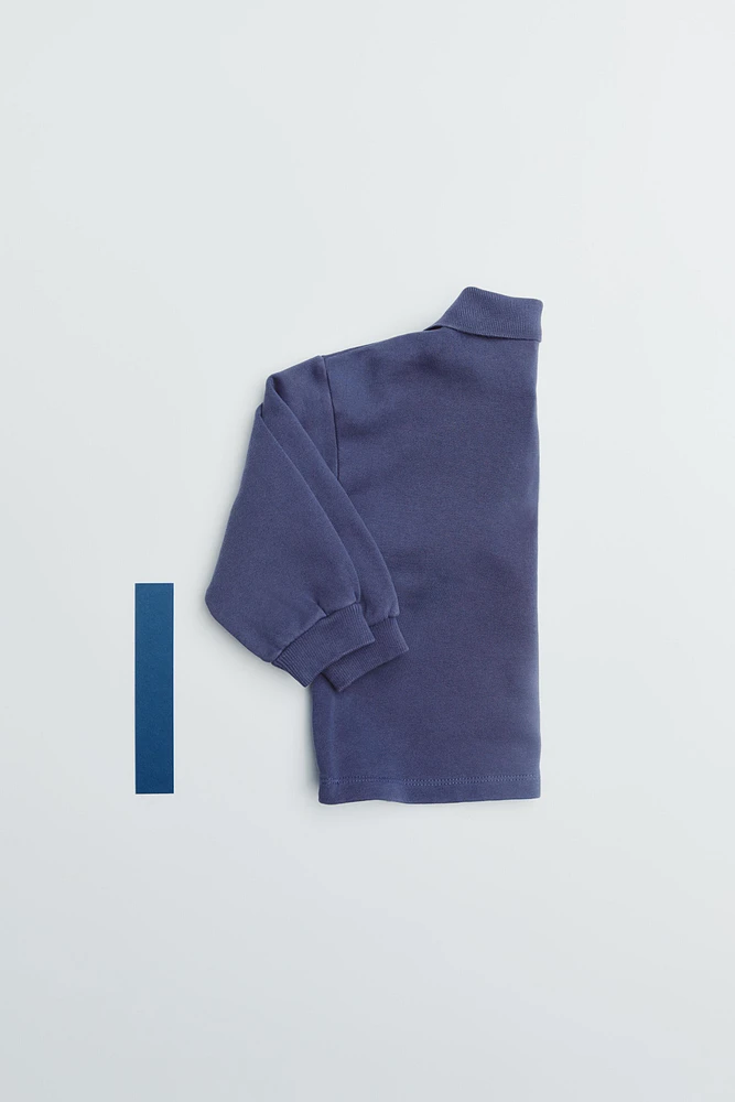 LABEL POLO SWEATSHIRT