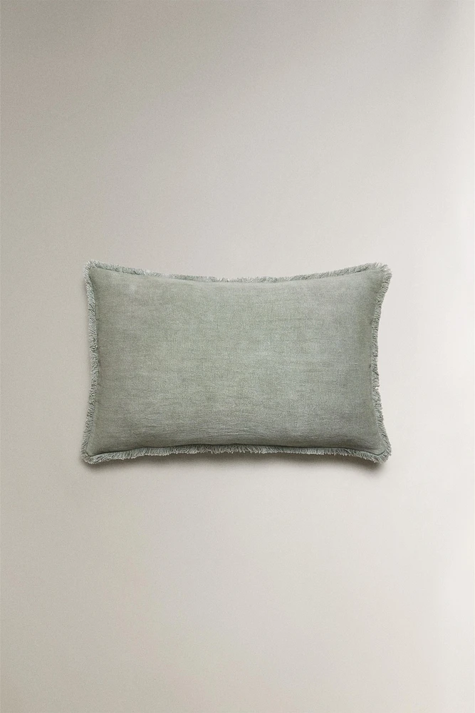 HOUSSE DE COUSSIN FRANGES