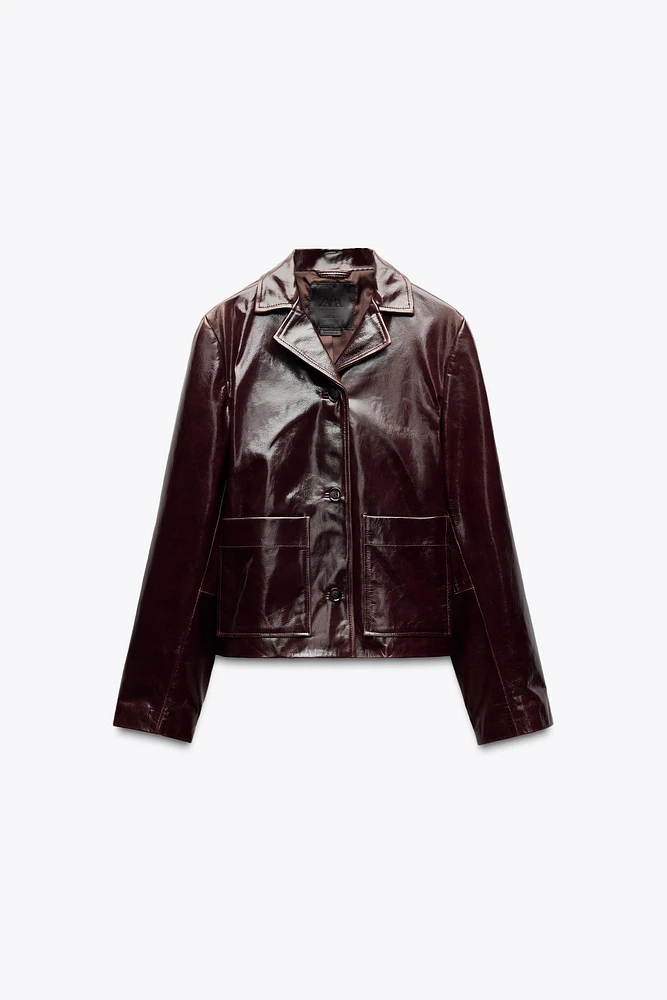 VESTE EN CUIR 100 % ZW COLLECTION