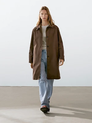Trench en coton mélang