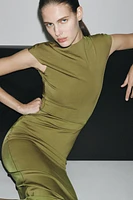 MIDI DRESS WITH POLYAMIDE