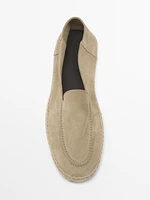 Espadrilles avec bord mocassin