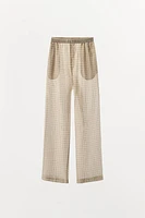 PANTALON DE PYJAMA À CARREAUX