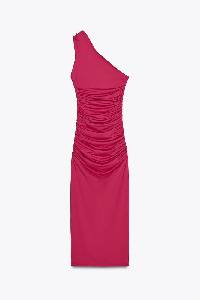 ROBE ASYMÉTRIQUE DRAPÉE