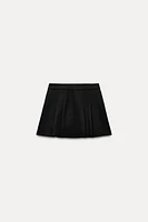 PLEATED SPLIT SKIRT