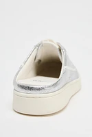 METALLIC EFFECT SLINGBACK SNEAKERS