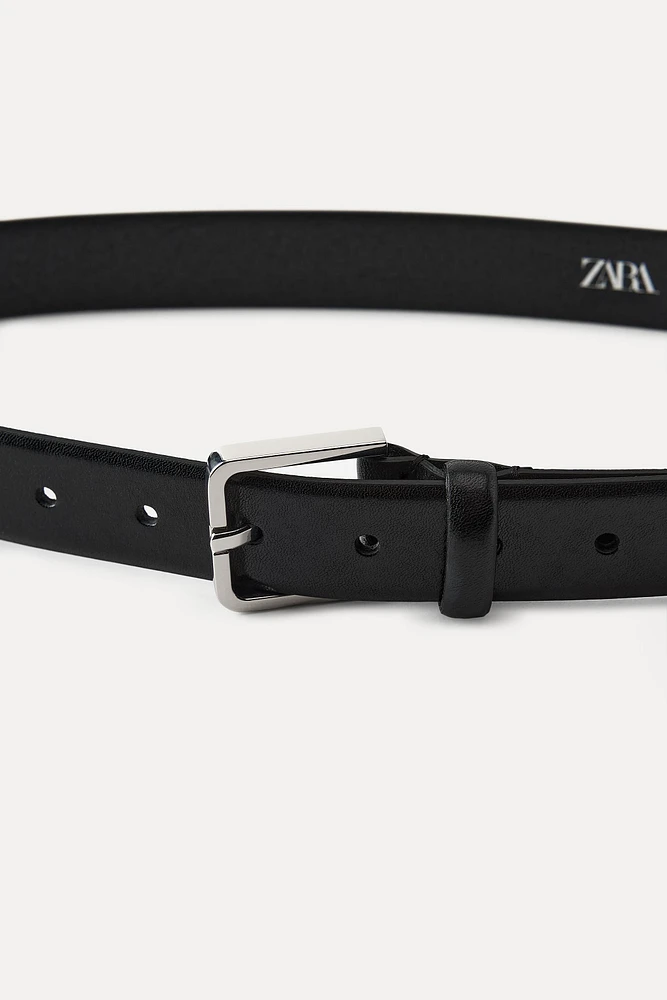 METAL BUCKLE LEATHER BELT