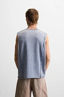 WASHED KNIT TANK TOP