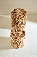 KIDS’ RATTAN HAMPER WITH LID