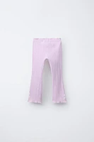 PANTALON FLARE À BANDE LATÉRALE AVEC LAÇAGE
