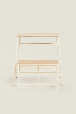 WOOD STOOL | LADDER