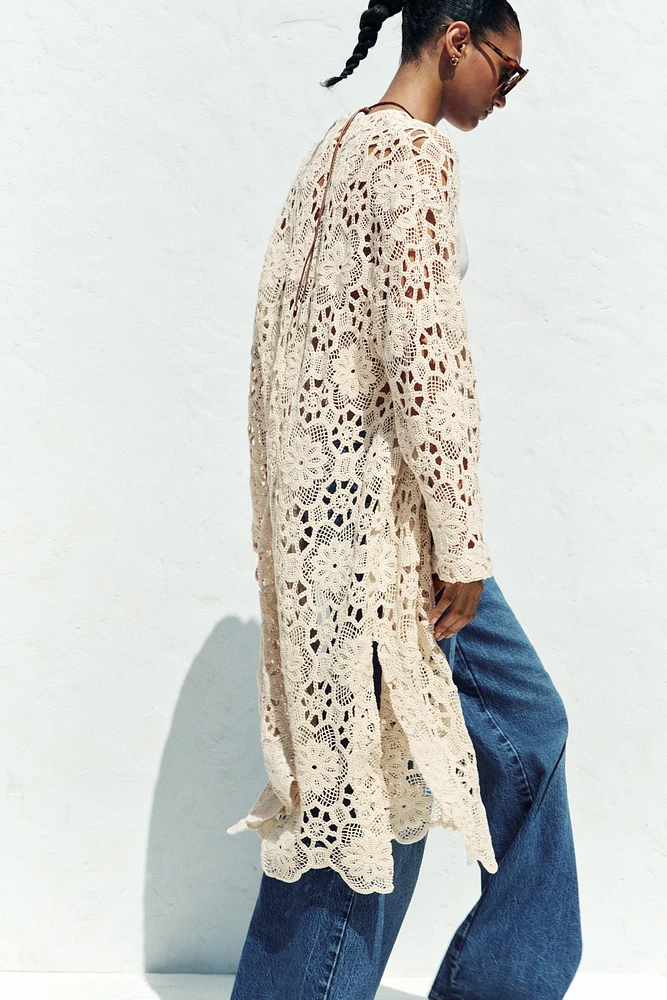 CROCHET KIMONO JACKET