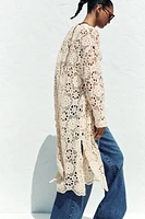 CROCHET KIMONO JACKET