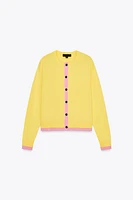 GILET EN MAILLE COLOR BLOCK