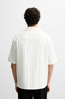 CHEMISE JACQUARD COTON - VISCOSE