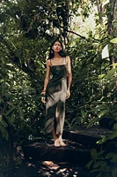 LINEN MIDI DRESS