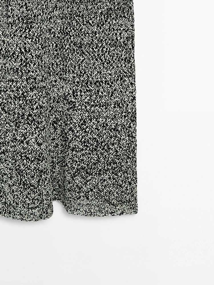 Robe longue en maille chinée - Limited Edition