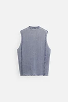 WASHED KNIT TANK TOP