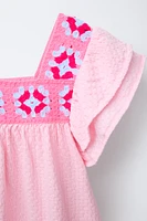 CROCHET TEXTURED DRESS