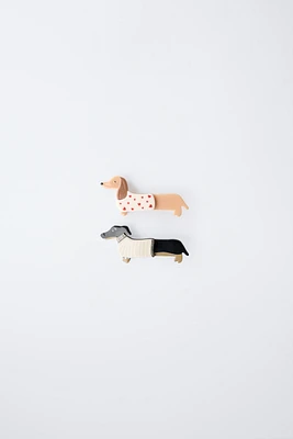 TWO-PACK OF DOG HAIR CLIPS