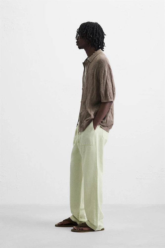 TEXTURED KNIT SHIRT