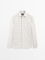 Regular fit check 100% cotton shirt