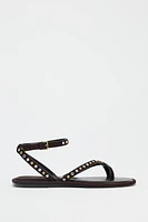 SANDALES EN CUIR FANTAISIE