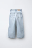 RIPPED WIDE LEG JEANS