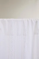 COTTON LINEN CURTAIN WITH EMBROIDERY