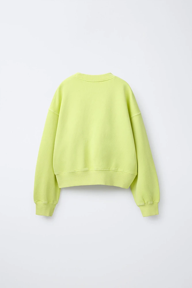 TEXT PRINT SWEATSHIRT