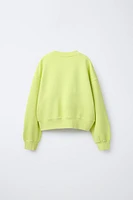 TEXT PRINT SWEATSHIRT