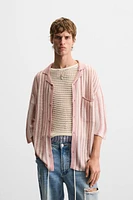 JACQUARD KNIT SHIRT