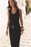 INTERLOCK MIDI DRESS