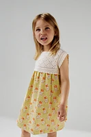 ROBE AU CROCHET EN COTON ET LIN