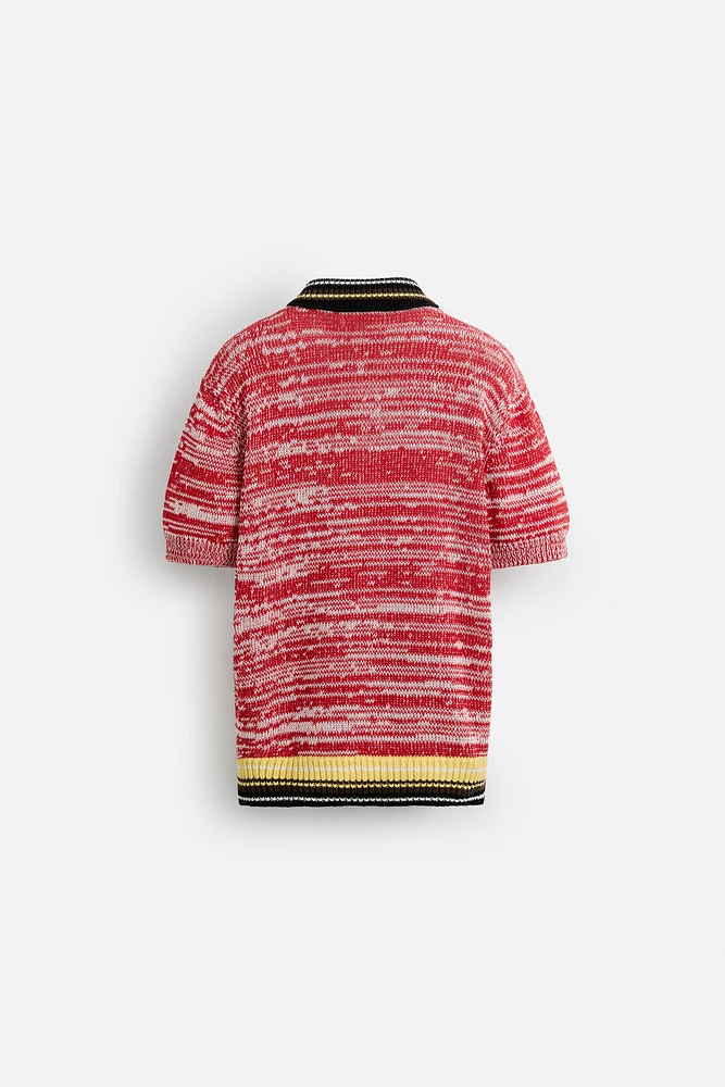 POLO EN MAILLE CONTRASTE