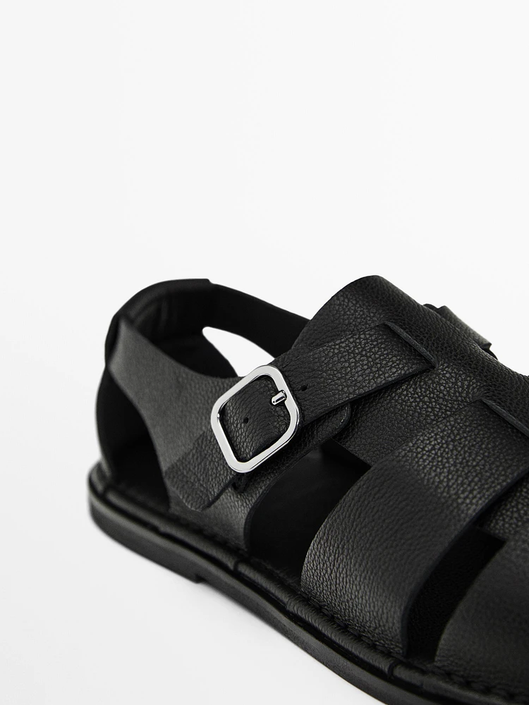 Leather cage sandals - Limited Edition