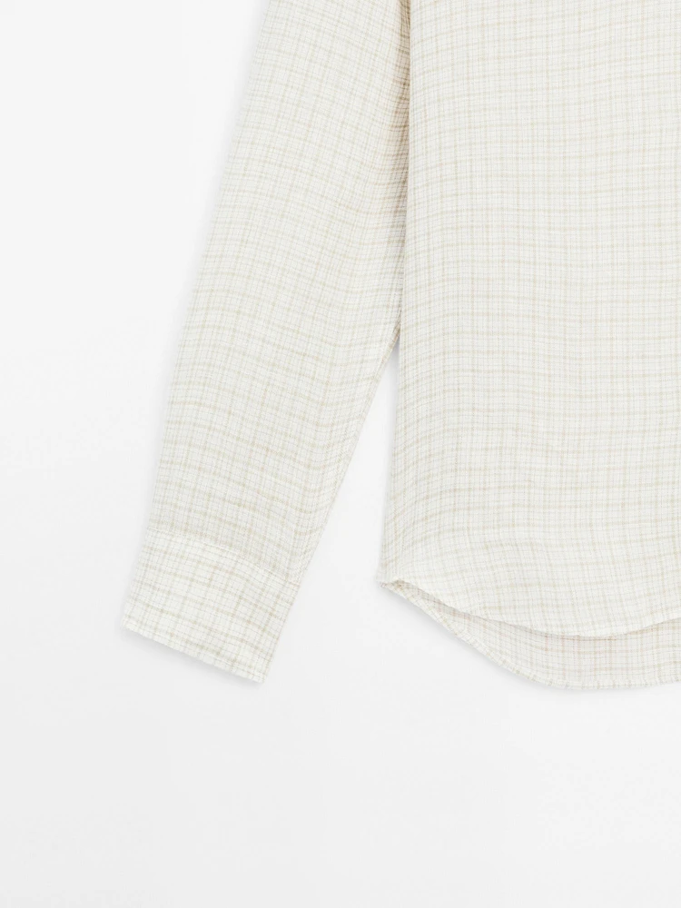 100% linen regular fit shirt