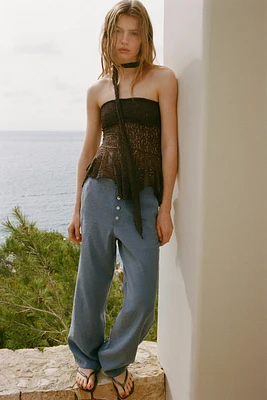 PANTALON FLUIDE BOUTONS