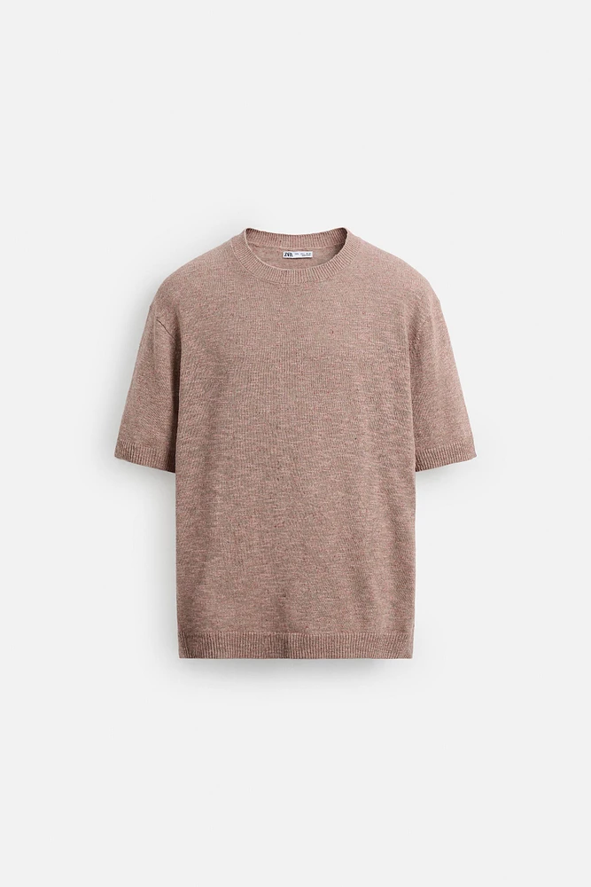 TEXTURED KNIT T-SHIRT