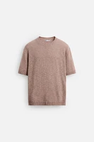 TEXTURED KNIT T-SHIRT