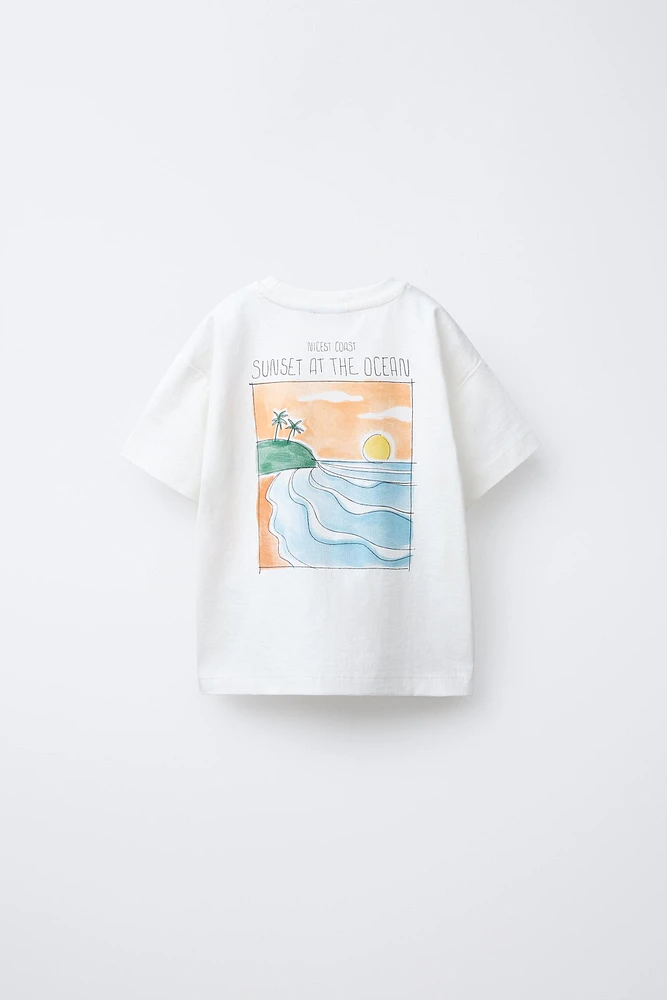 T-SHIRT IMPRIMÉ PAYSAGE