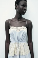 ROBE À BRETELLES DENTELLE