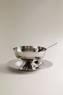 SHINY METAL ICE-CREAM CUP SET